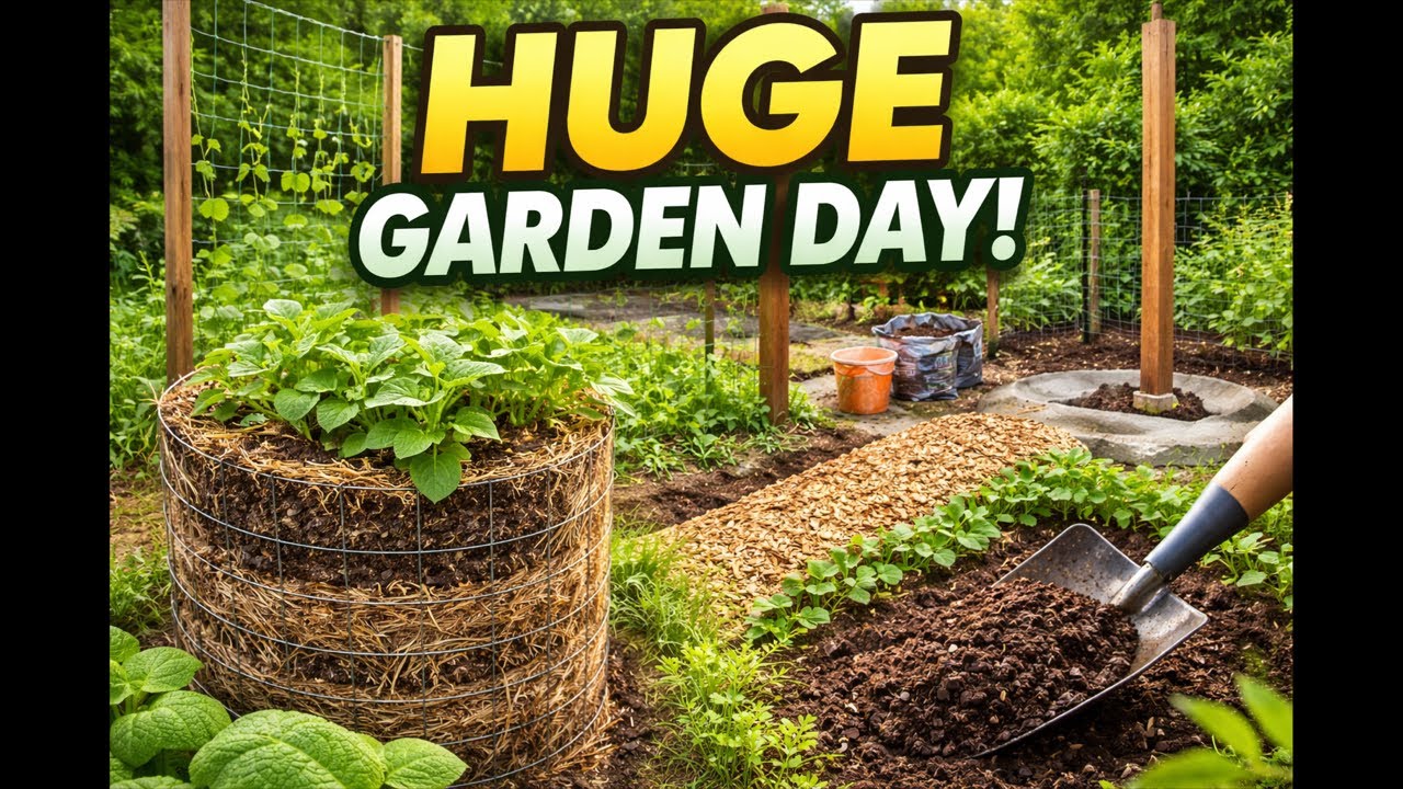 Finishing the Garden Live (Redneck Edition 🤠🌱 Things Might Go Wrong)