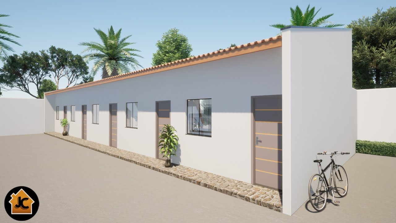 KITNET 4x6 COM UM QUARTO - Kitnet 24m² com telhado aparente - Kitnet pequeno e aconchegante