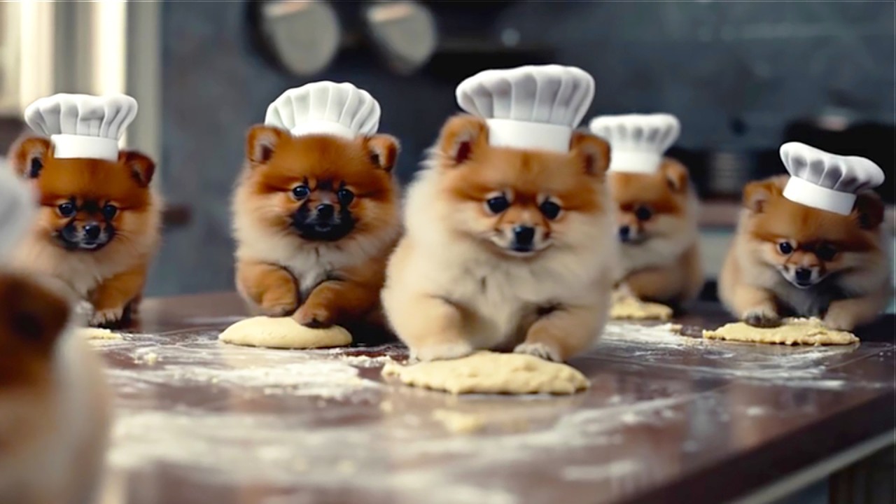 강아지 유치원 요리실습 하는날