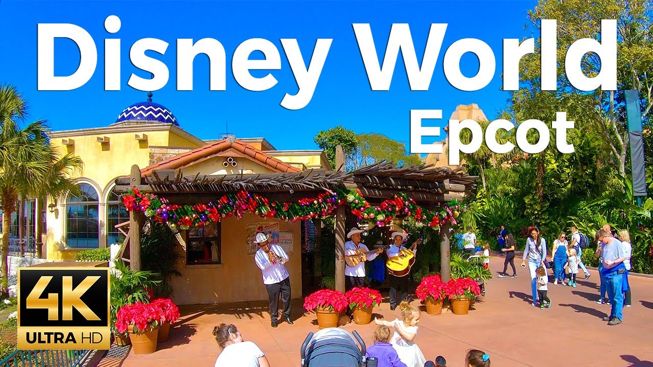 Disney World Walking Tour - Epcot (4K Ultra HD 60fps) – With Captions