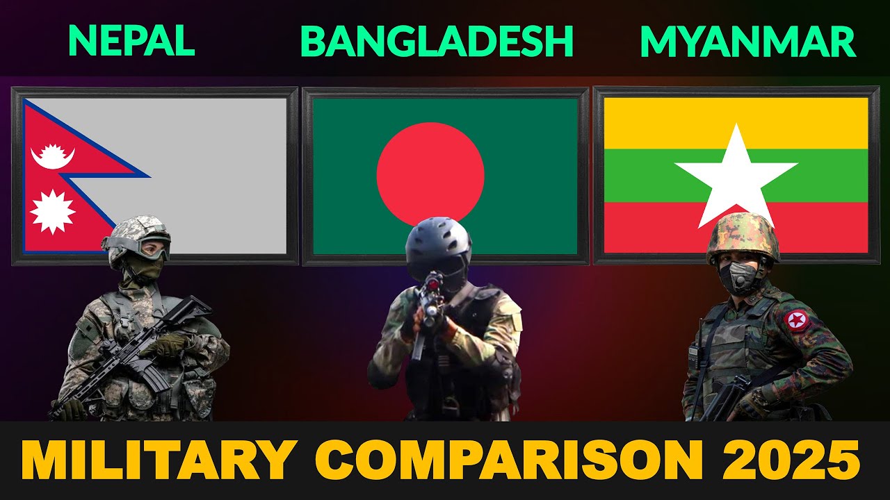 Nepal vs Bangladesh vs Myanmar Military Power Comparison 2025