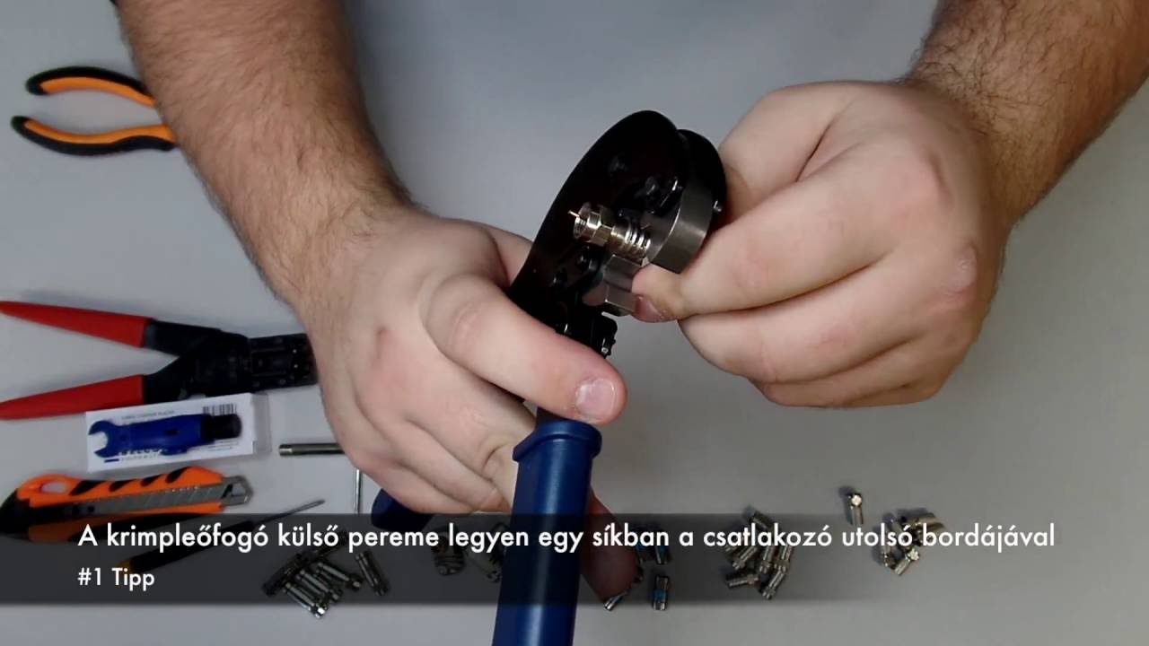 Krimpelhető vastagbord&aacute;s csatlakoz&oacute; felszerel&eacute;se