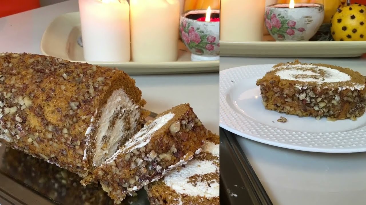 Pumpkin roll /rollo de calabaza