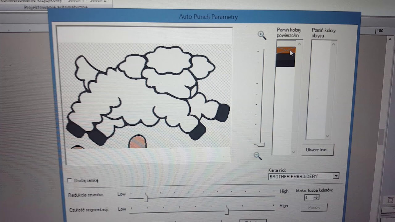 PED PLUS 2 automatyczna zamiana grafiki w haft