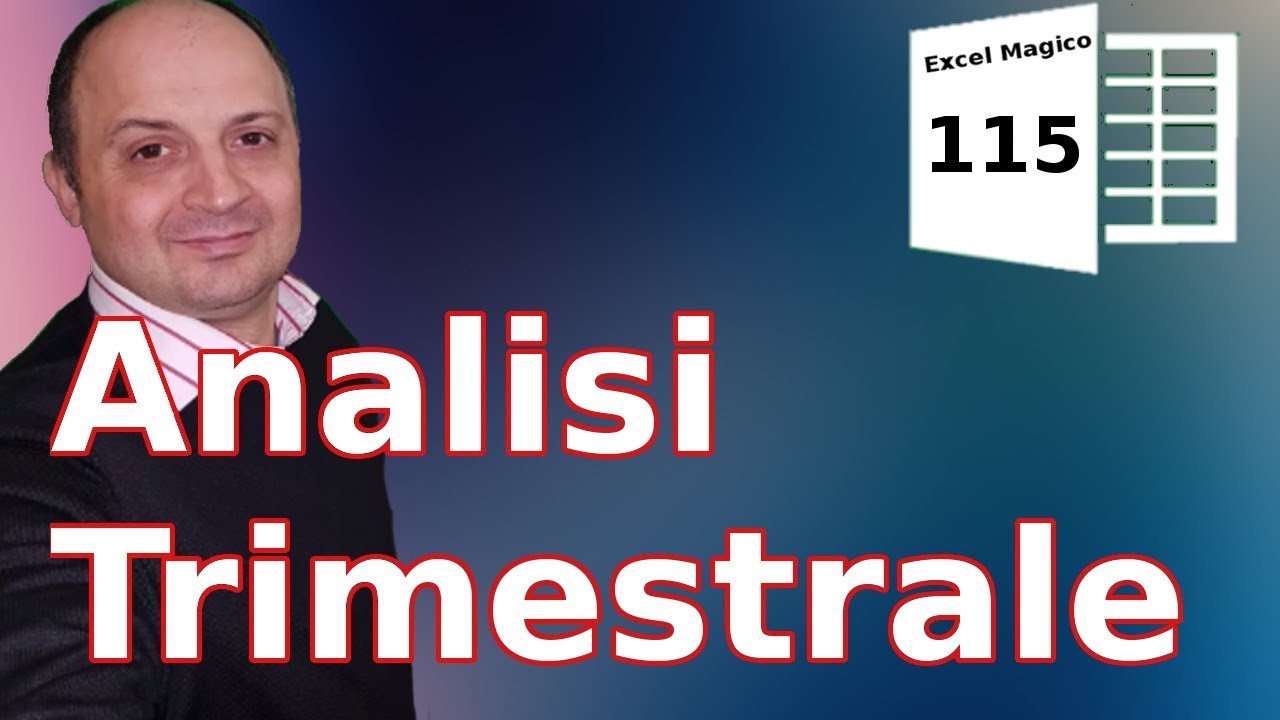 EM 115 Analisi dei dati trimestrale con la funzione MATR.SOMMA.PRODOTTO