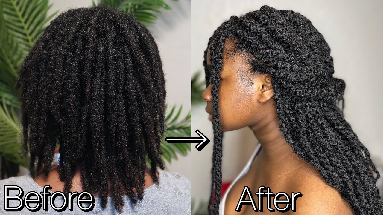 HOW TO: MARLEY TWIST OVER THICK STARTER LOCS | EASY PROTECTIVE STYLE FOR LOCS | #KUWC