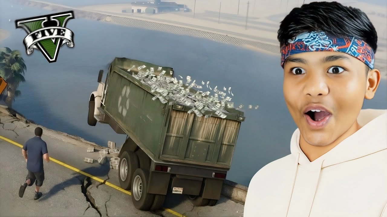 I Destroyed a Truck of MONEY in GTA V!