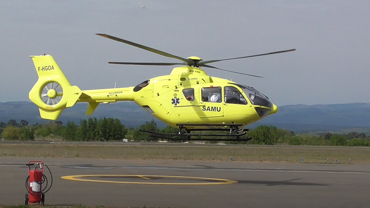 DÉCOLLAGE DE DEUX HÉLICOPTÈRES DU SAMU ( SAMU 31 & 34 )