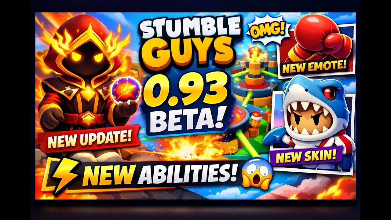 Stumble Guys, новое обновление 0.93 бета-версия😱💥✅️🎮📹