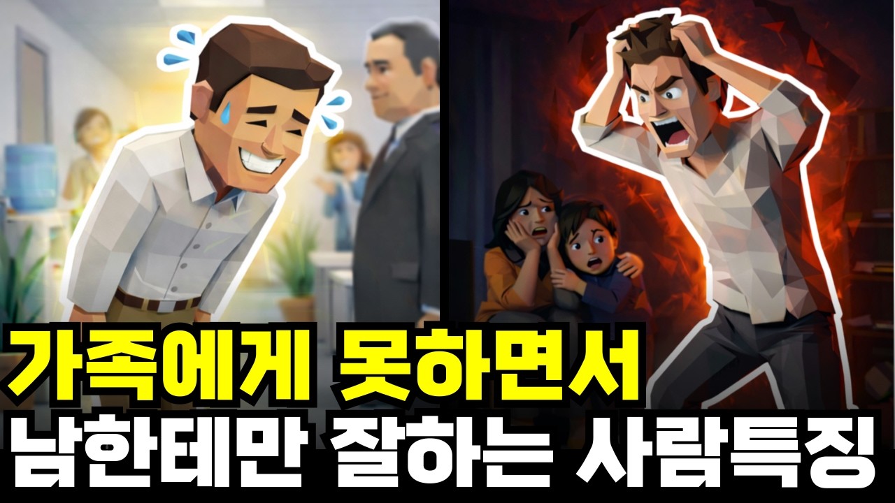 남들에겐 천사 왜 가족에게만 화낼까? 내 남편(아내)이 집에서 돌변하는 진짜 이유