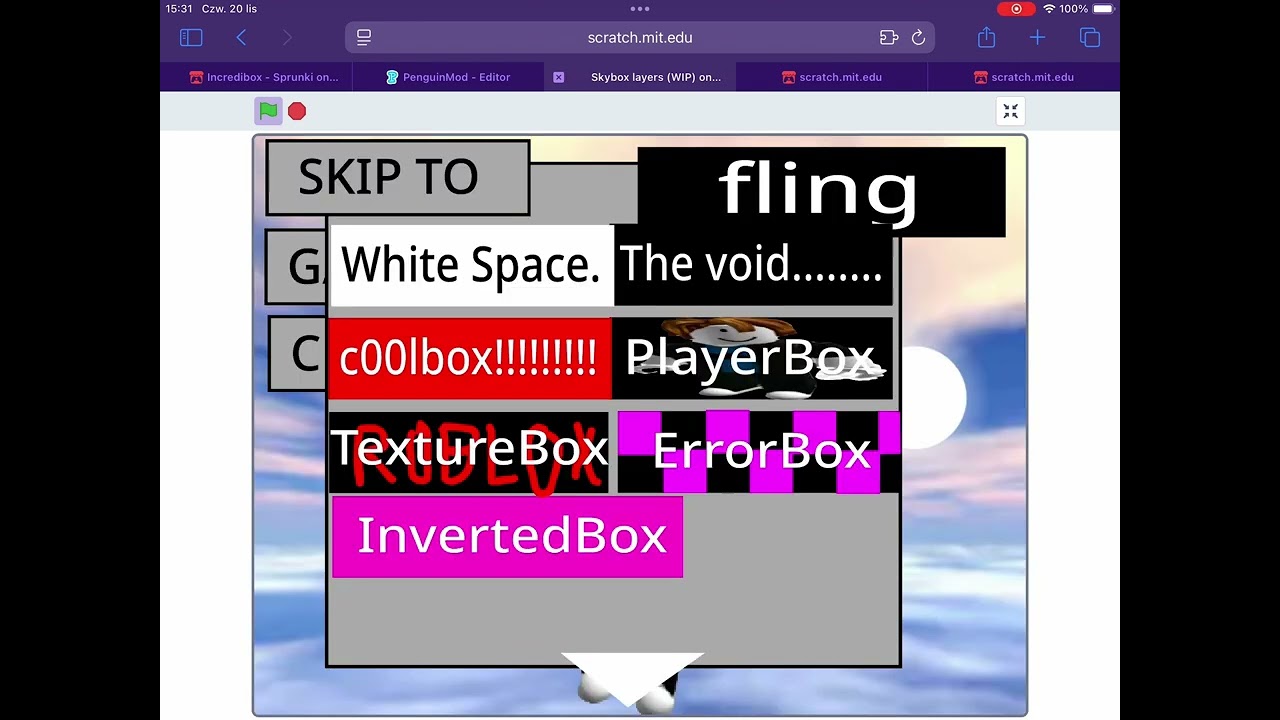 Skybox layers scratch showcase.