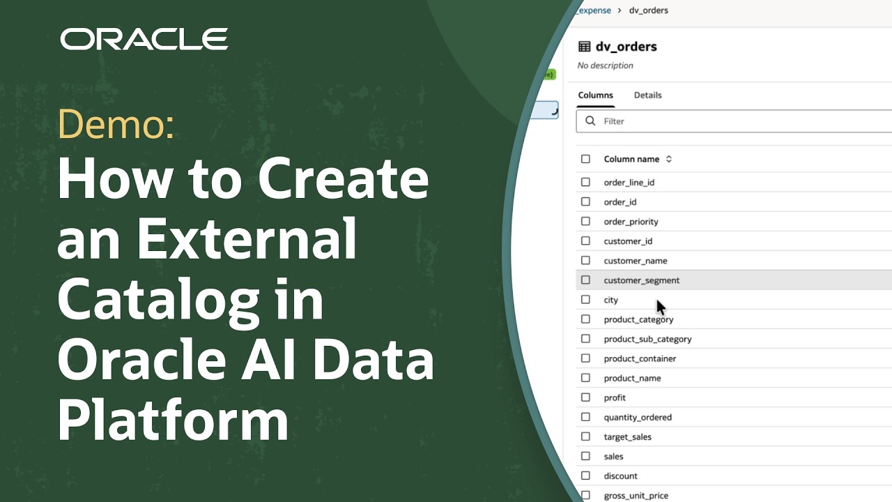 Как создать внешний каталог в Oracle AI Data Platform Workbench