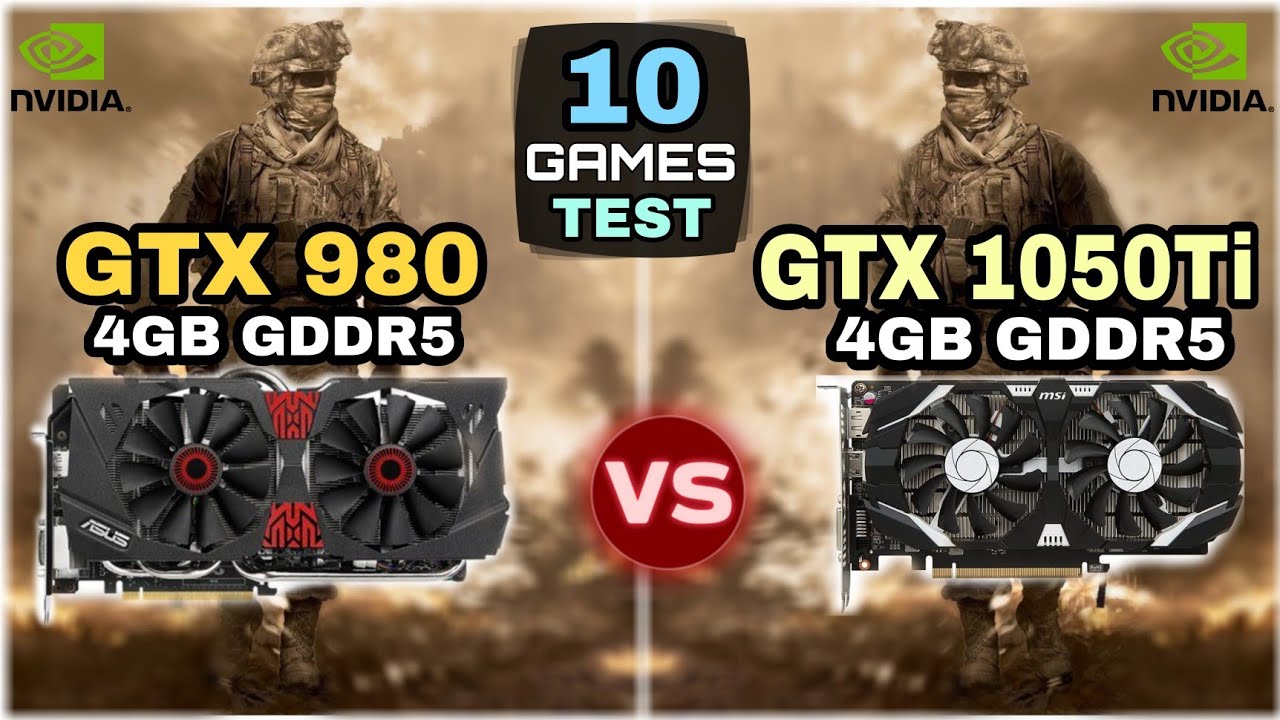 GTX 980 Vs GTX 1050 Ti | 10 Games Test | How Big Difference ?
