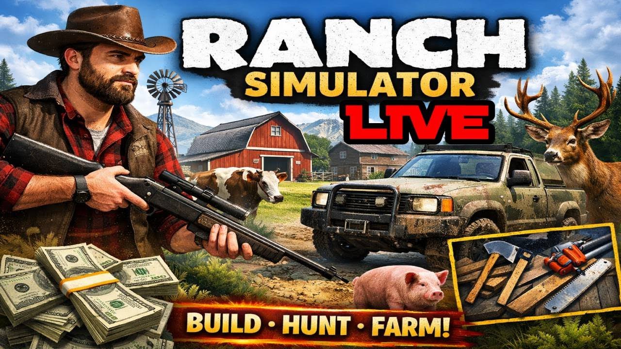 🏡Building My Dream Ranch 🐄 | Ranch Simulator LIVE