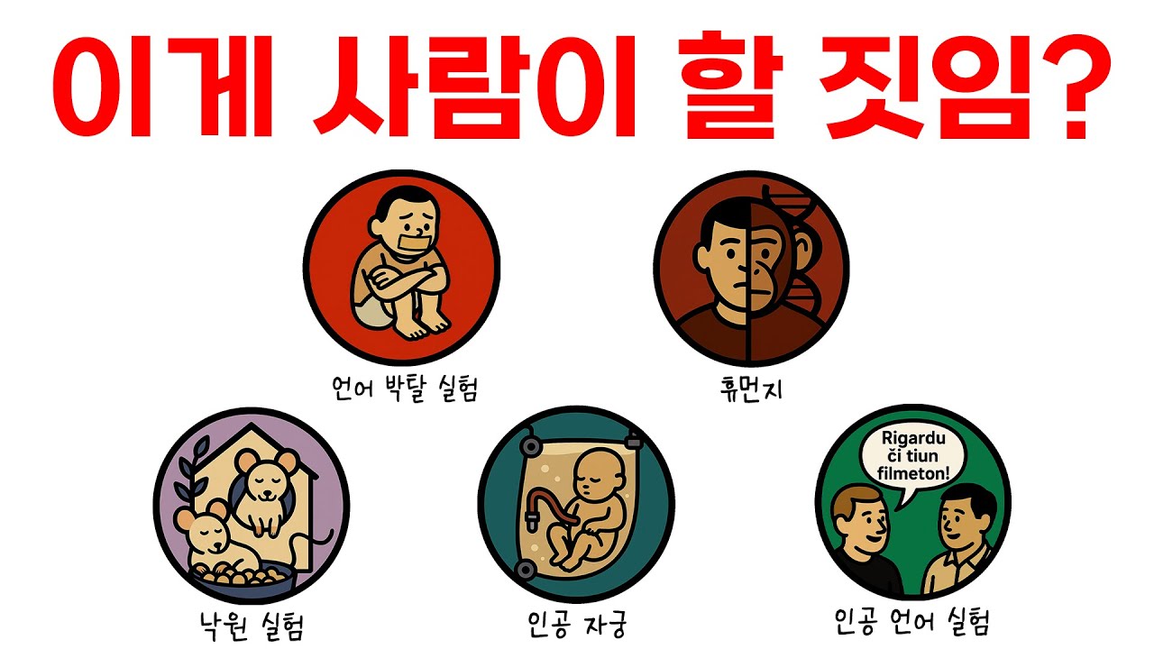 '금지된 실험'  사람이 할 짓이 아님..;