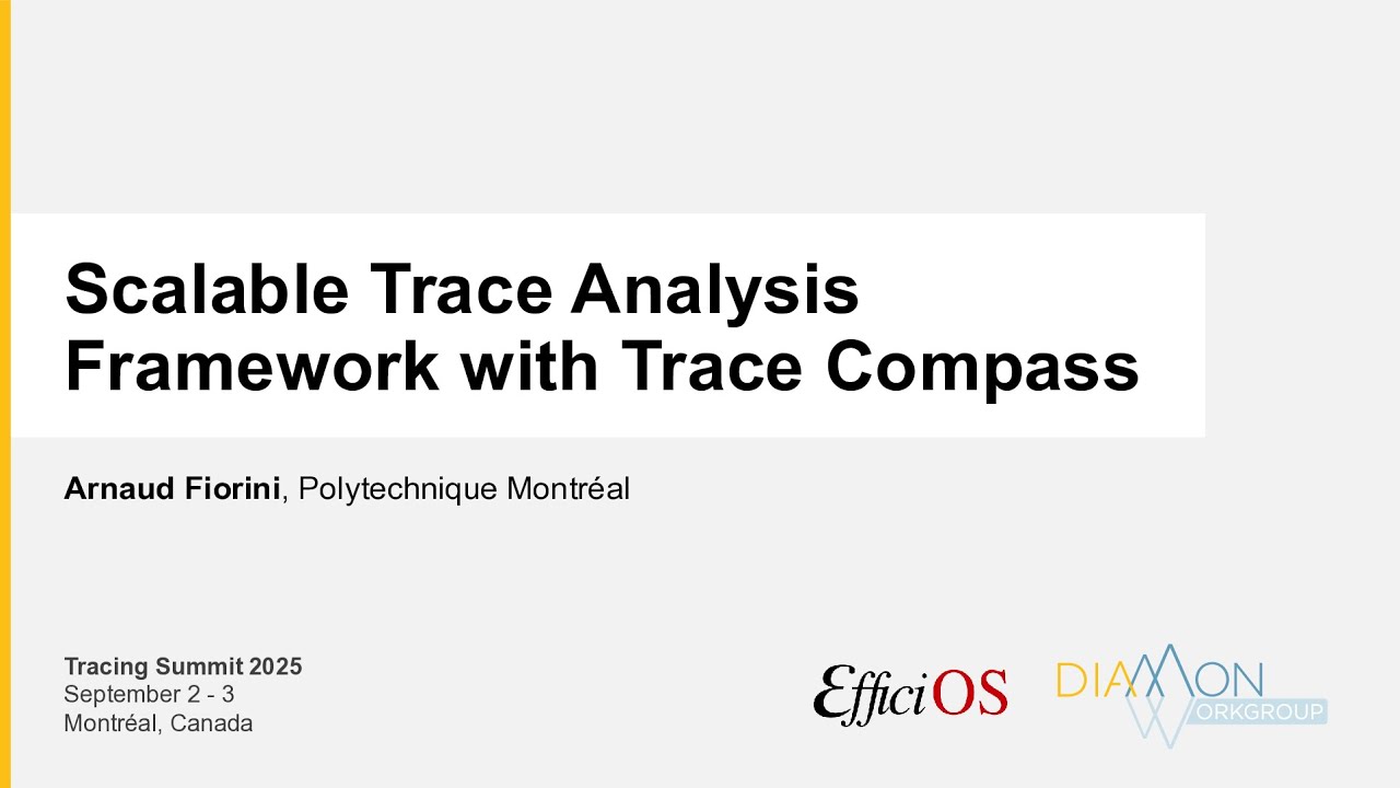 TS2025 - Scalable Trace Analysis Framework with Trace Compass