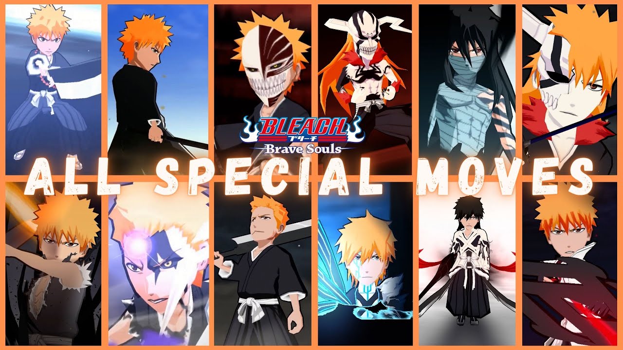 Ichigo Evolution Stats and Special Moves in Bleach Brave Souls