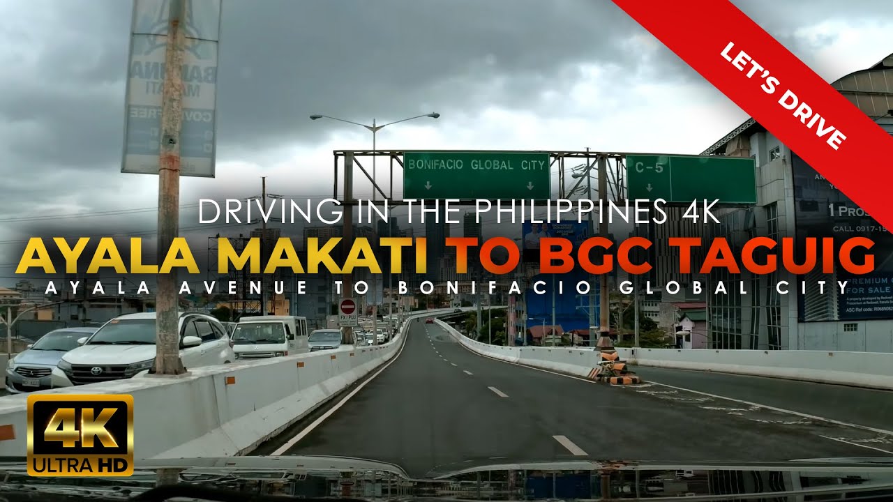 Driving from Ayala Makati to BGC Bonifacio Global City Taguig  | Driving in Metro Manila Philippines