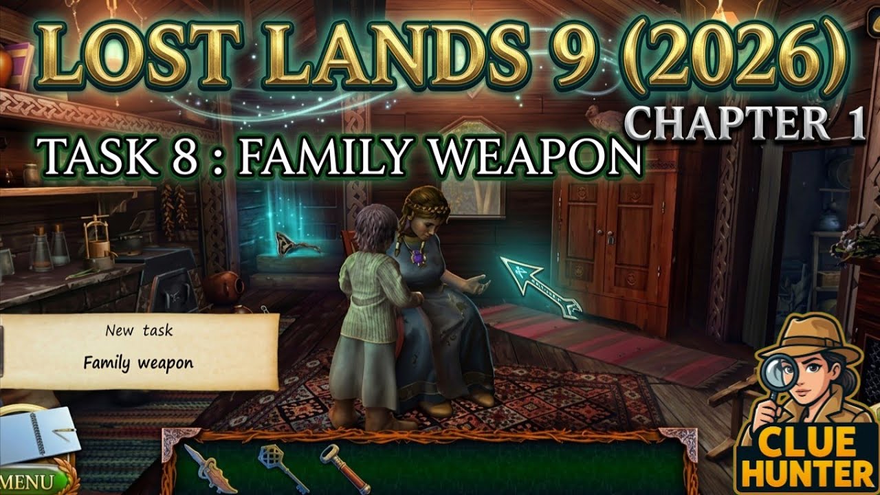 Lost Lands 9 Task 8 Walkthrough | Family Weapon Puzzle & Clues clue hunter 1m 