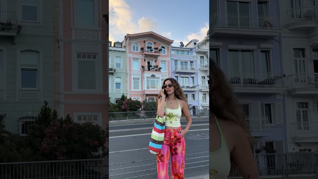A stroll through Istanbul wearing our #Siedr&eacute;sxMango collection, courtesy of Cansu Akin 🌺 #Shorts