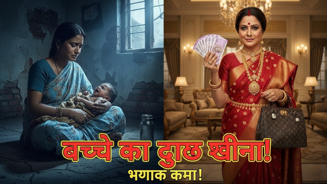 जालिम सास ने छीने दूध के पैसे, 7 दिन में मिला सबक