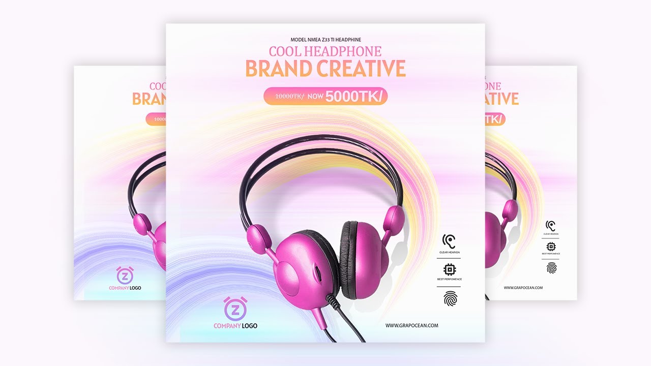 Product Social Media Post Graphic Design | Adobe Photoshop Tutorial