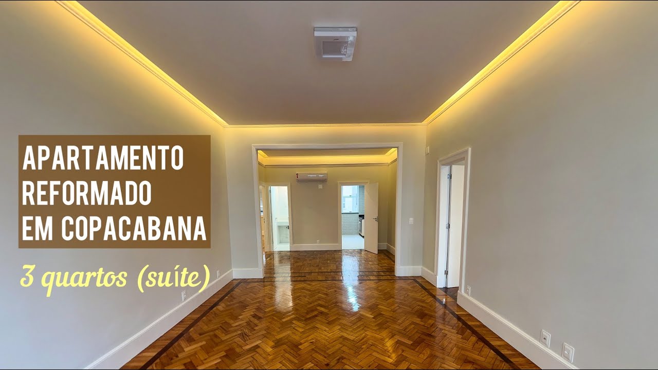 Apartamento Reformado Copacabana. 3 Quartos (1 Suíte). Cozinha Planejada. Sol da Manhã.