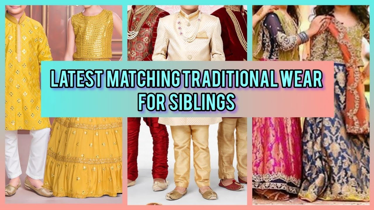 Latest Matching Traditional Wear for Siblings!| Traditional Wear for kids|eastern wear for kids