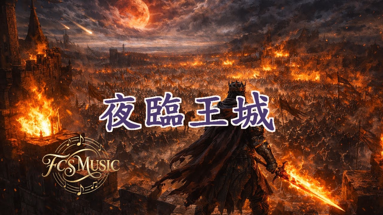 FCS —《夜臨王城》史詩歌曲『黑暗降臨我不低頭，號角撕裂沉睡的夜空』 （Lyrics動態歌詞）  戰爭 × 夜晚 × 恐懼 × 氛圍 × 勇氣 × 黑暗 × 傳說