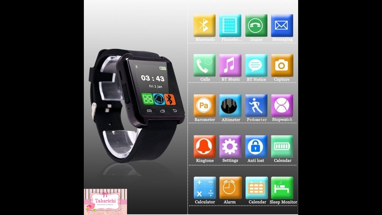 Pasos para Instalar, Sincronizar y Configurar Smart Watch U8 y Caraceterísticas