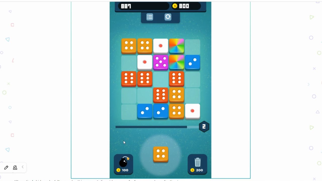 Dice Merge Game / WS Free Games/ Dice Game