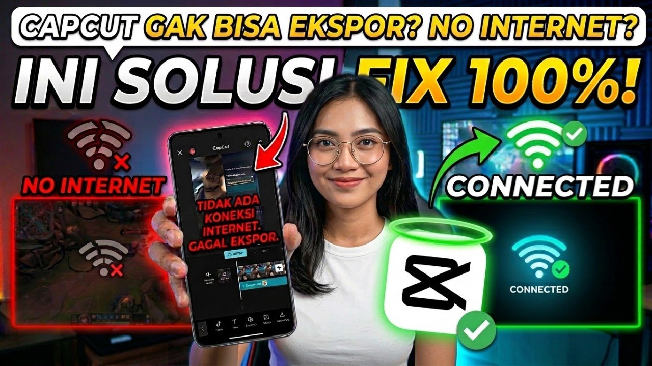 Solusi Capcut No Internet dan Tidak Bisa Memuat Template - Capcut Mod Apk Pro Terbaru 2026
