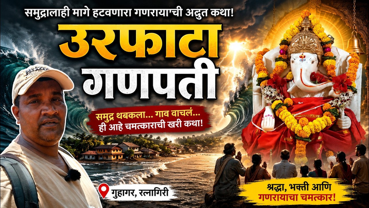 समुद्रालाही मागे हटवणारा उरफाटा गणपती 😱 | गुहागरची अद्भुत कथा | Urfata Ganpati Guhagar 🙏🌊🐘