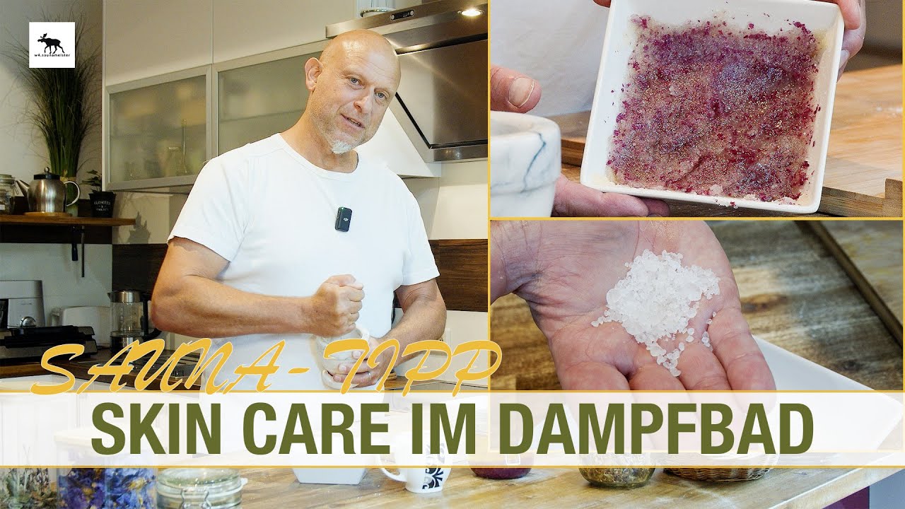 Sauna - Skin care im Dampfbad: Das Tote-Meer-Salz-Peeling selber machen | Die Saunameister Methode