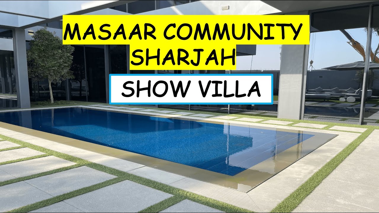 Masaar Community 4 Bedroom Show Villa Near Emirates Road Sharjah