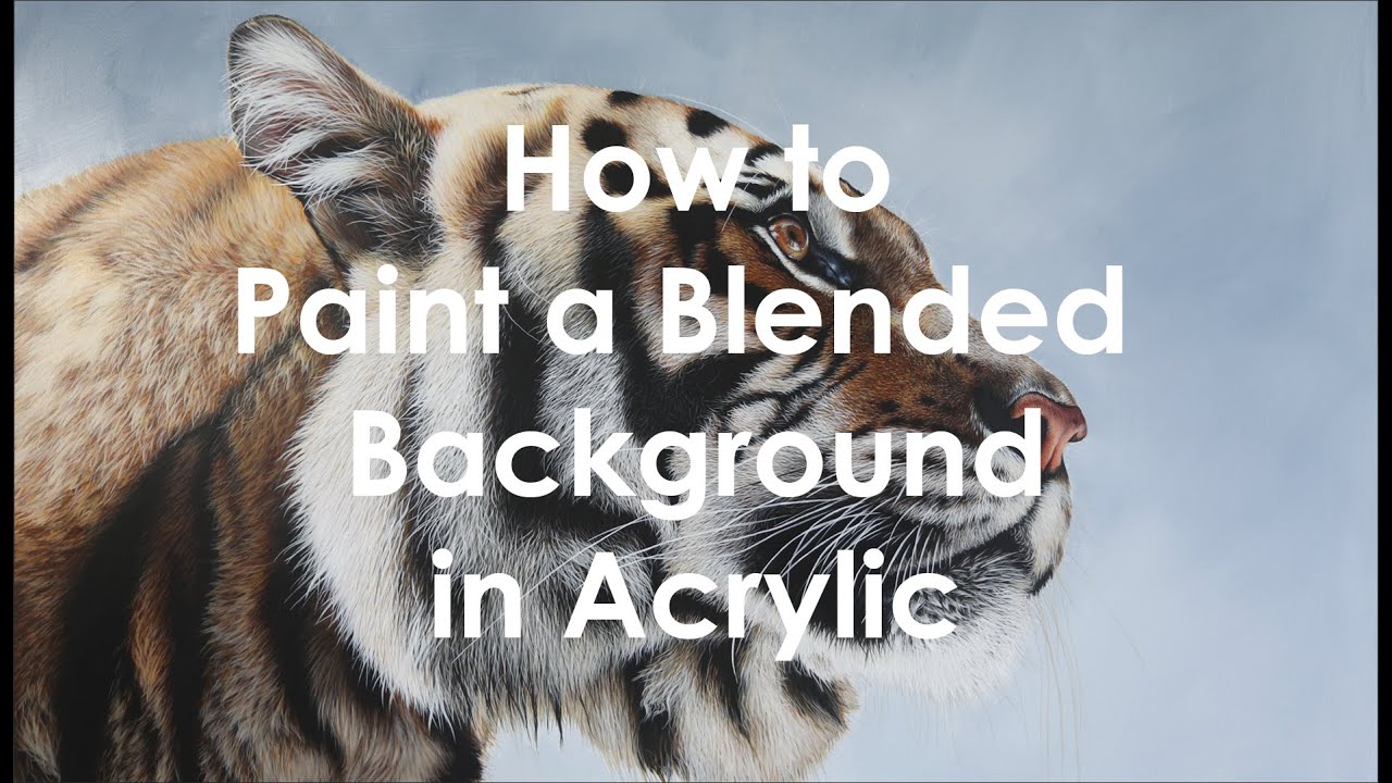 How to paint a Smooth, Blended Background in Acrylic Paint