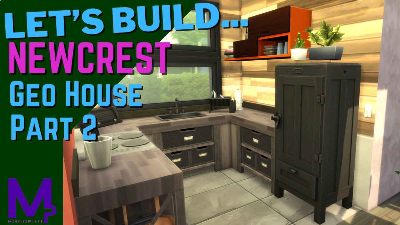 Geo House: Part 2 | Building Newcrest| The Sims 4 | No CC