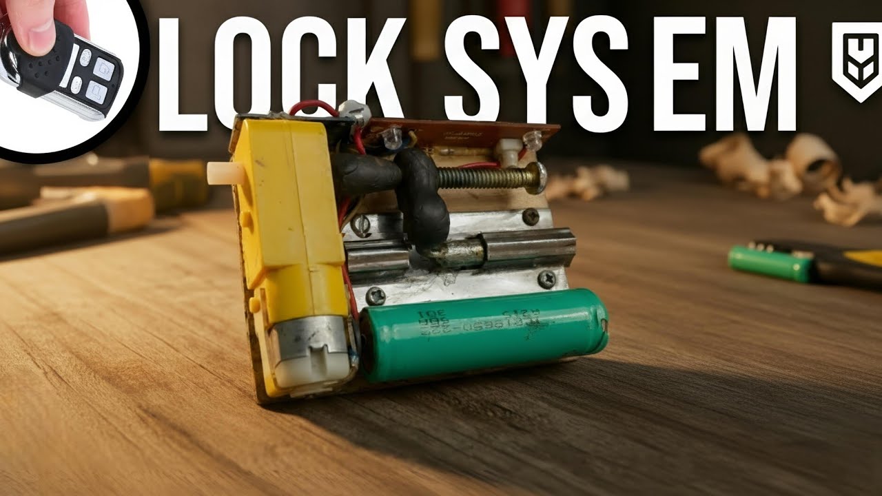 How to make 18650 BATTERY with REMOTE  { Door lock } system.
