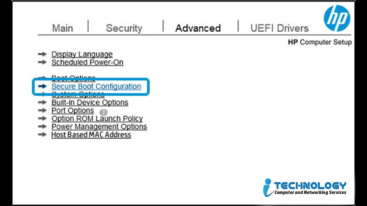 ازاي تفعل ال UEFI و الـ Secure Boot في اجهزة الـ hp