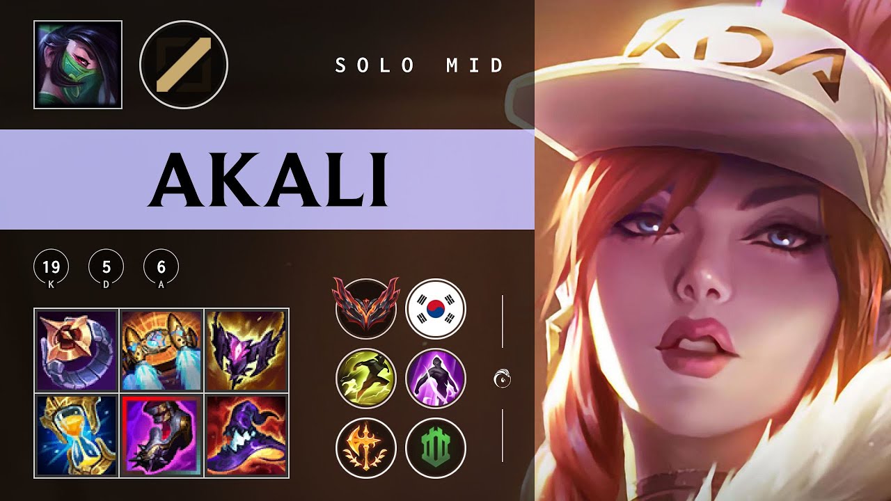 Akali Mid vs Mel - KR Grandmaster Patch 25.23