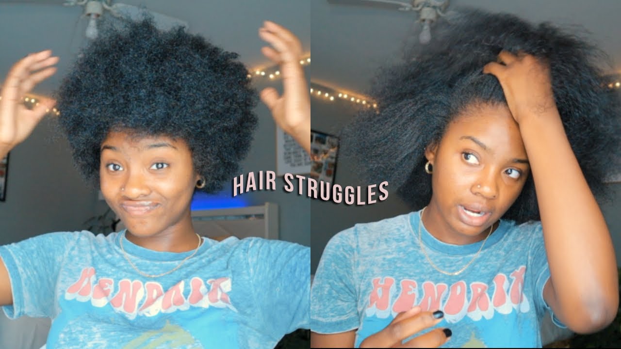 The struggles of 4c hair
