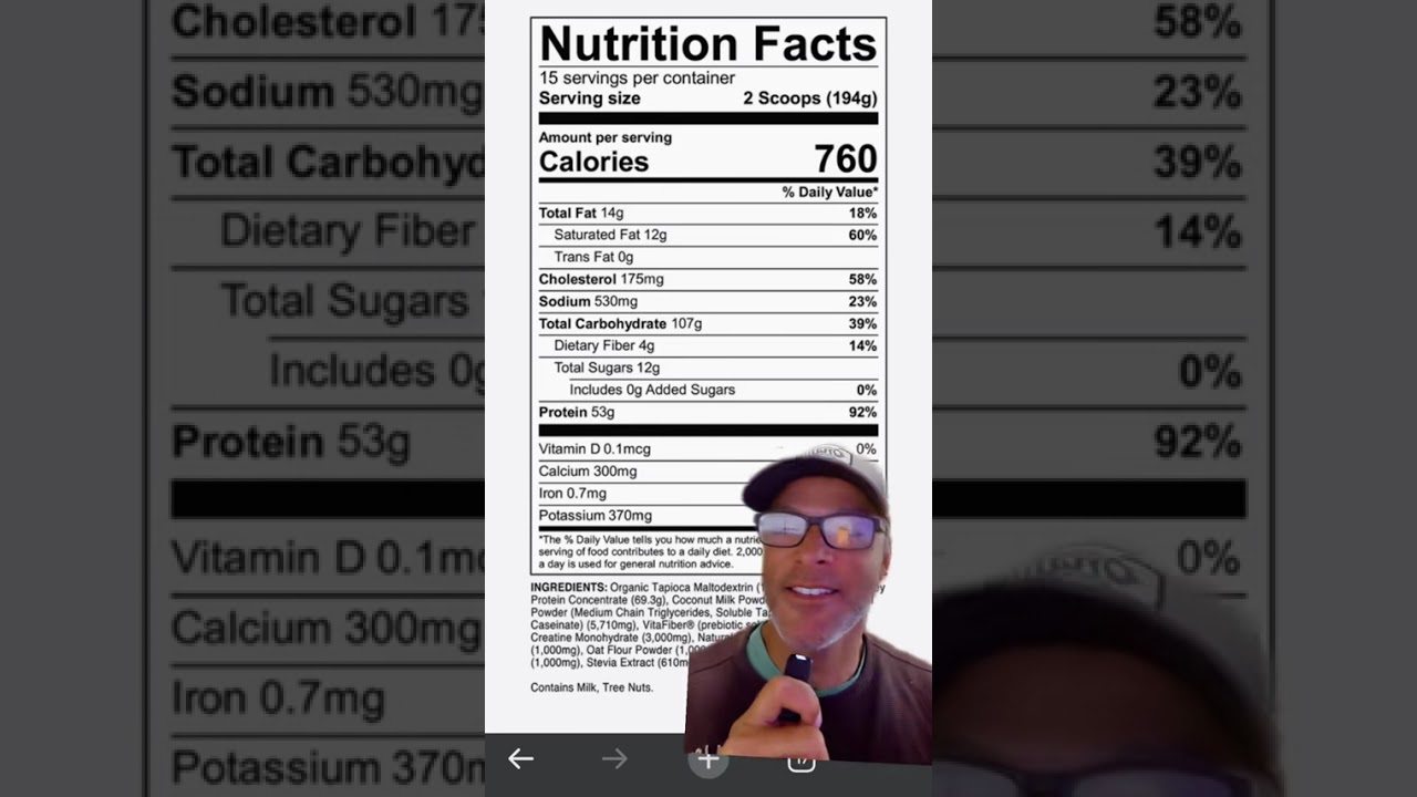 Reviewing Transparent Labs Mass Gainer (one star 👎)