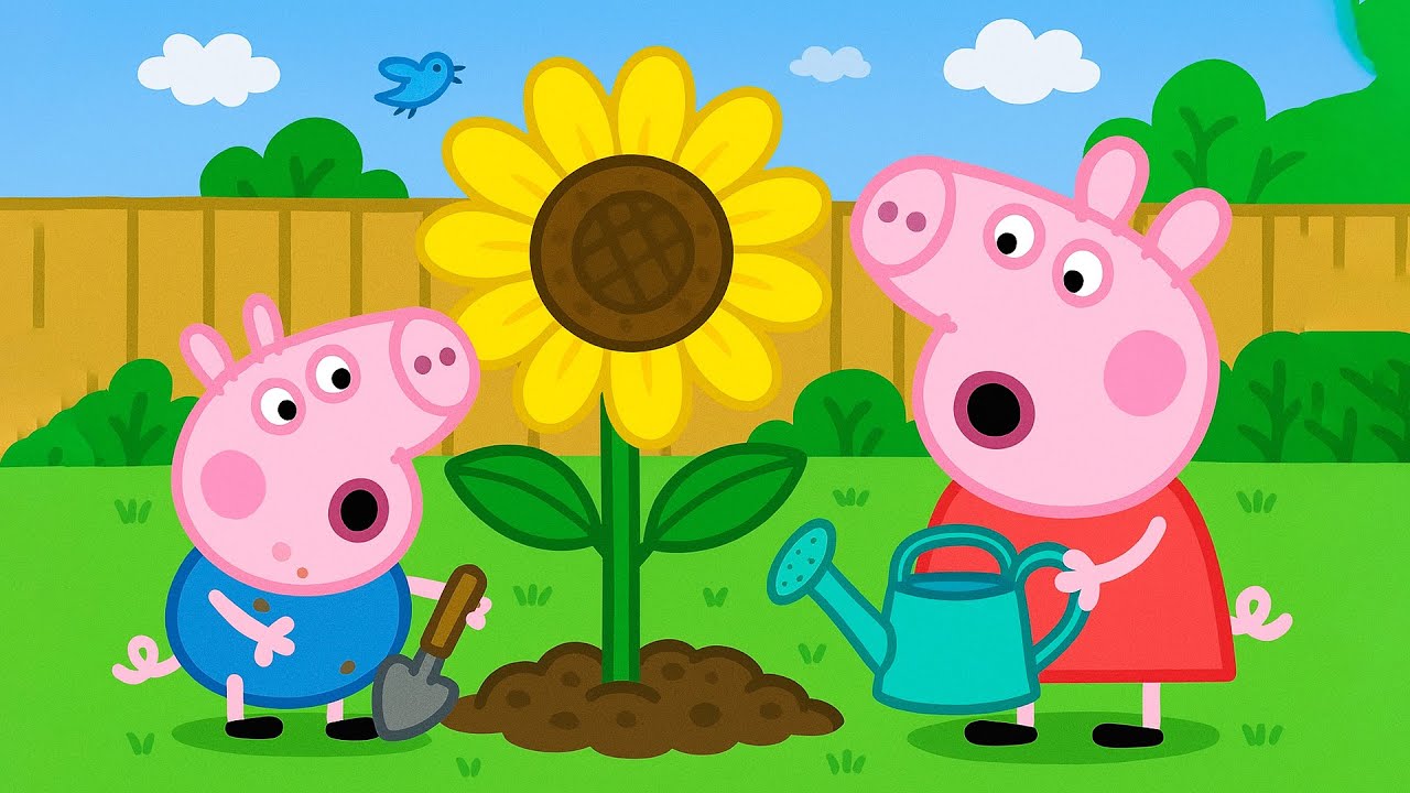 🌼 George Plants a Flower | Peppa Pig Funny Animation 🐷🌞