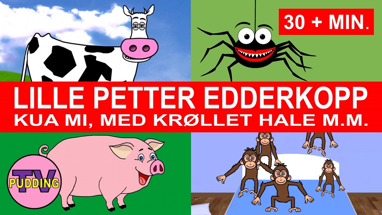 Historien om de tre små fisk - med mer | Barnesanger på norsk | 30 + min.