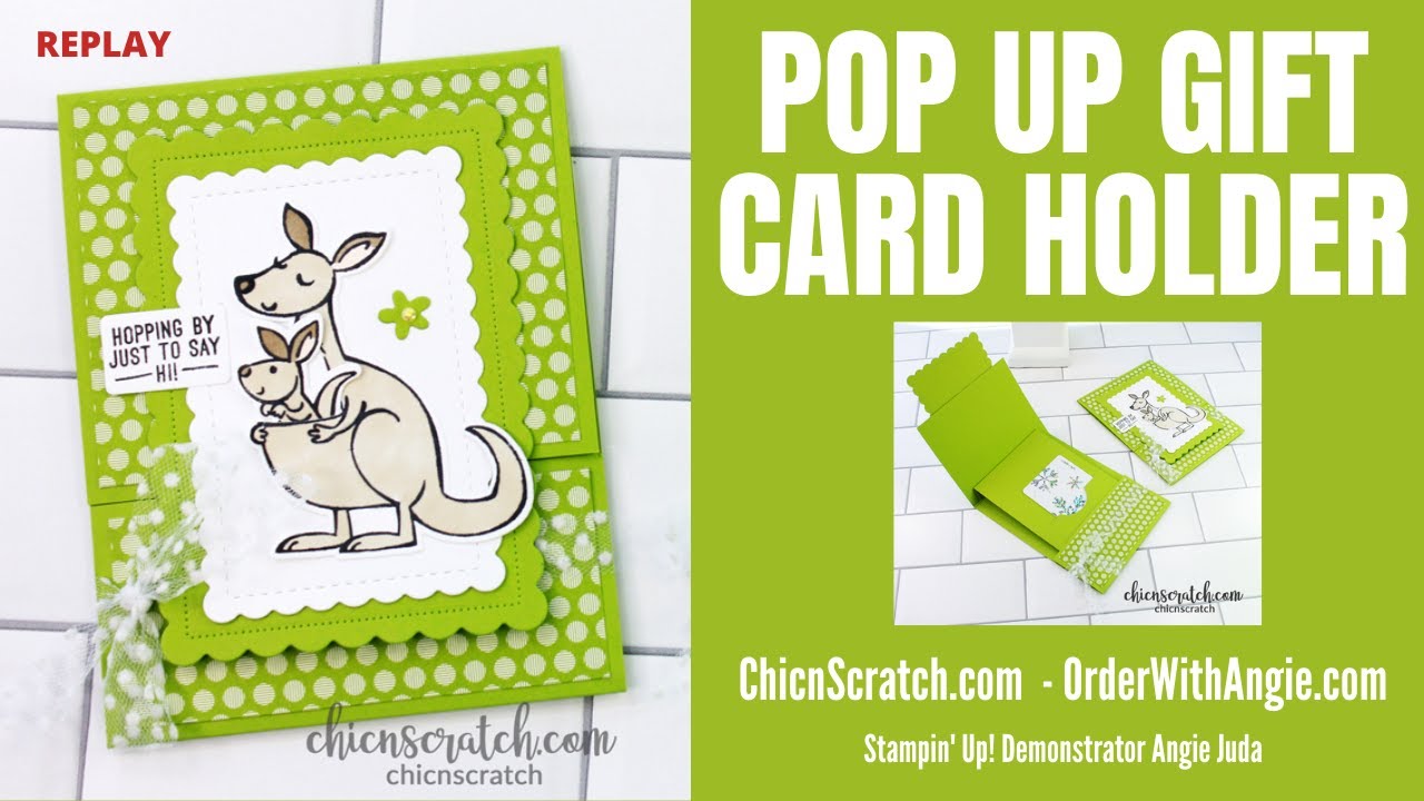 Pop Up Gift Card Holder