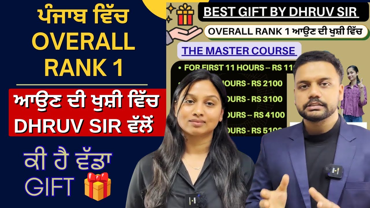 How to Get Rank 1 | Heaviest Discount on The Master Course | Biggest Gift From Dhruv Sir|7986463146 