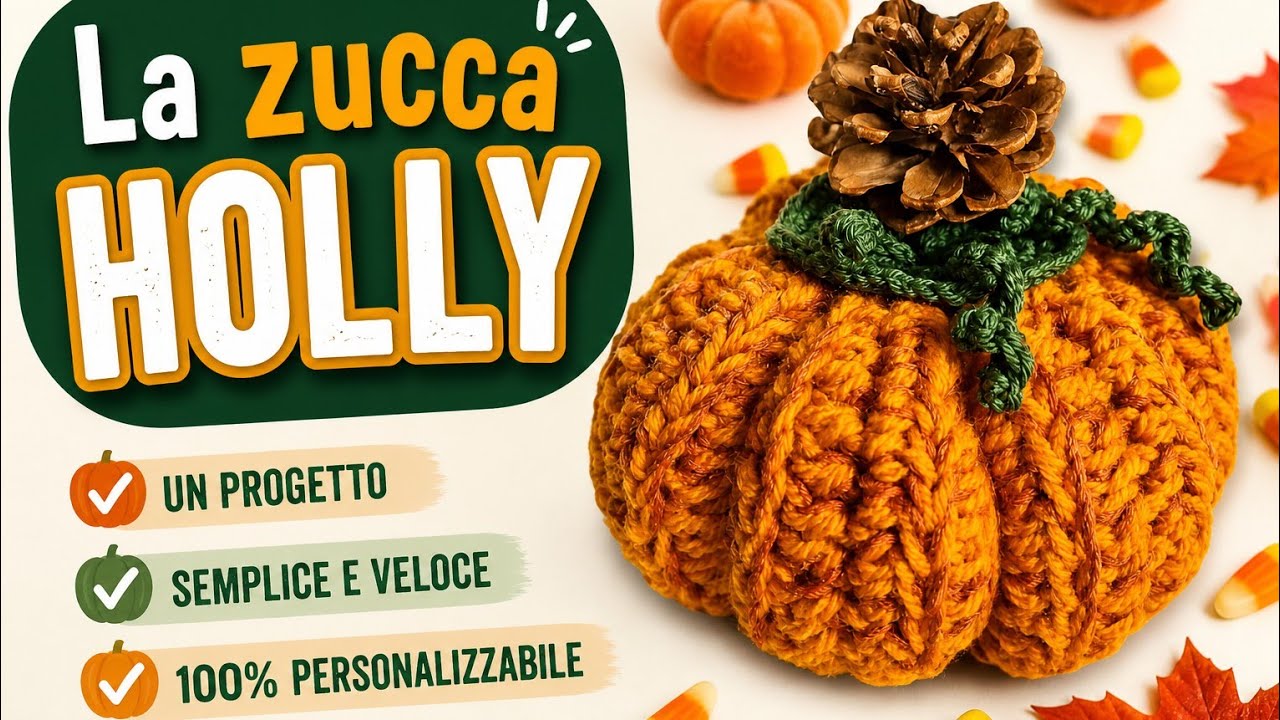ZUCCA HOLLY all'uncinetto, un progetto semplice e veloce!