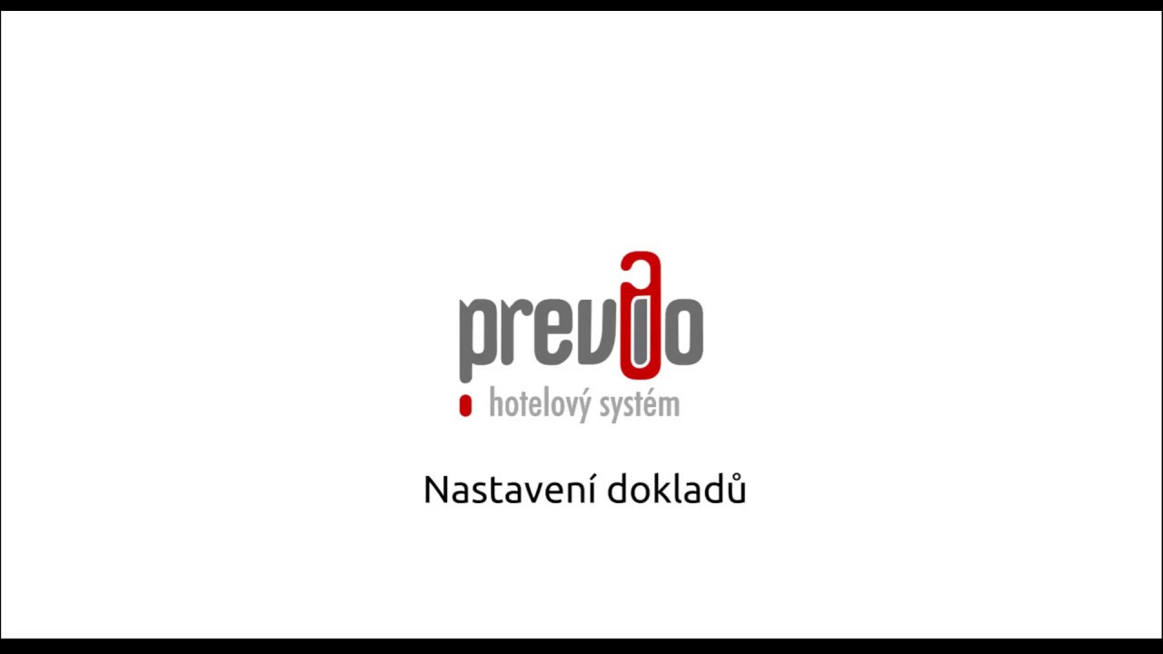 Previo - Nastavení dokladů