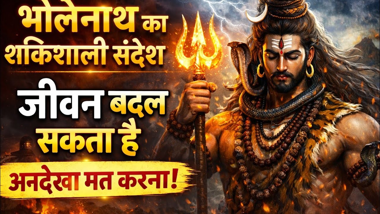 भोलेनाथ का शक्तिशाली संदेश — जीवन बदल सकता है, अनदेखा मत करना!#harharmahadev #mahadev #bholenath 