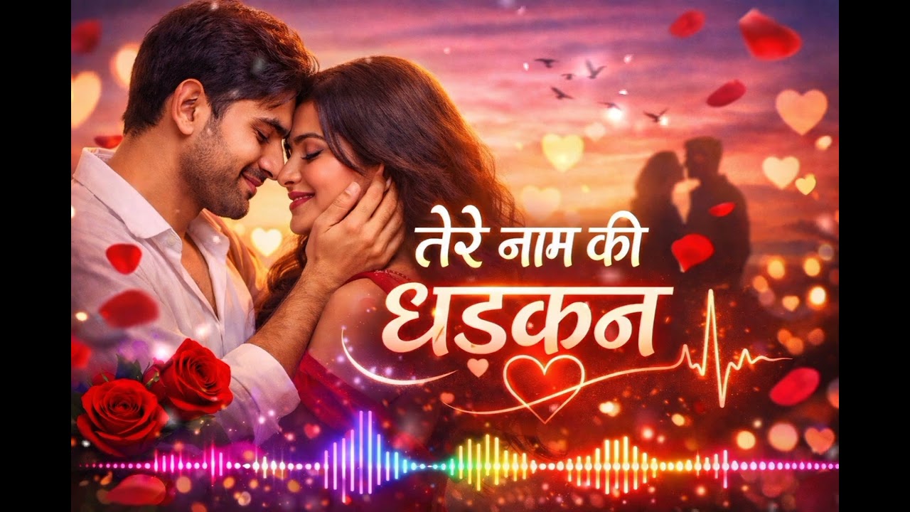 #Romantic Hindi love song||Tere Naam ki Dhadkan|| Ai created.